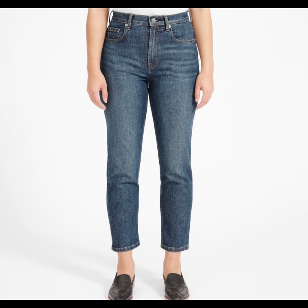 Everlane Original Cheeky Jeans in Faded Indigo Wash